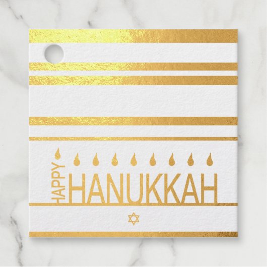 Hanukkah Bedankjes Labels (Voorkant)
