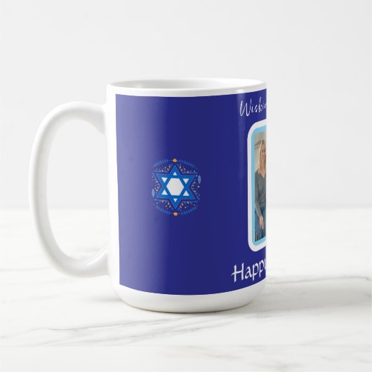 HANUKKAH bericht FOTOKAART Koffiemok (Links)