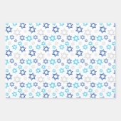 Hanukkah Blauw Zilver Inpakpapier Vel (Voorkant 3)