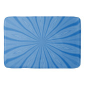 Hanukkah Blauwe Radiale Strepen Fractal Badmat (Voorkant)