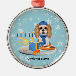 Hanukkah Blenheim Cavalier King Charles Spaniel Wr Metalen Ornament