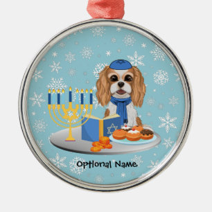 Hanukkah Blenheim Cavalier King Charles Spaniel Wr Metalen Ornament