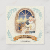 Hanukkah Blessing - Grandfather and Child Informatiekaartje (Voorkant)