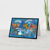 Hanukkah Blessings 7x5 Kaart (Voorkant)