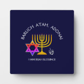 Hanukkah Blessings | BARUCH ATAH ADONAI | Chanukah Fotoplaat (Voorkant)