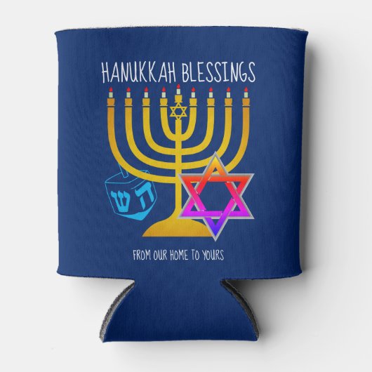 Hanukkah Blessings Blikjeskoeler (Voorkant)