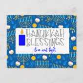Hanukkah Blessings Briefkaart (Voorkant)