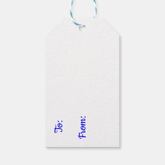 Hanukkah Blessings Cadeaulabel (Achterkant)