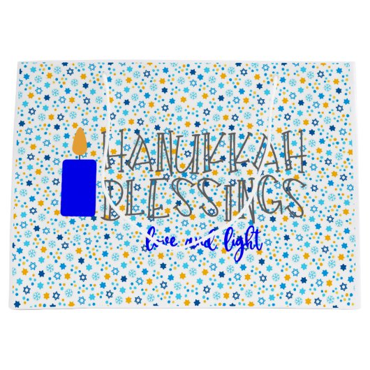 Hanukkah Blessings Groot Cadeauzakje (Voorkant)