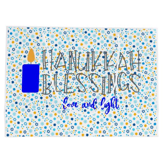 Hanukkah Blessings Groot Cadeauzakje (Achterkant)