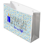 Hanukkah Blessings Groot Cadeauzakje (Voorkant Gekanteld)