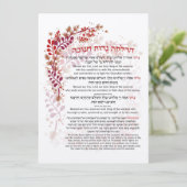 Hanukkah Blessings Hebrew English Lighting Candles (Staand voorkant)