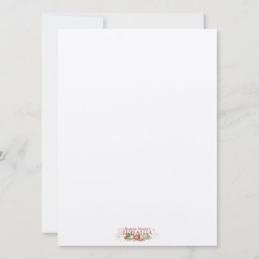 Hanukkah Blessings Hebrew English Lighting Candles (Achterkant)