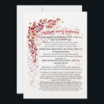 Hanukkah Blessings Hebrew English Lighting Candles<br><div class="desc">Hebreeuwse en Engelse vertaling van de zegeningen die zijn teruggevonden bij het aansteken van de Chanoekah-verlichting, met het gebed "Hanerot Halalu". Een prachtig kunstwerk om je thuis te versieren voor de feestdagen van Hanukkah om het lezen van de zegeningen voor alle cadeaus gemakkelijk te maken. Geweldig idee voor wandkunst voor...</div>