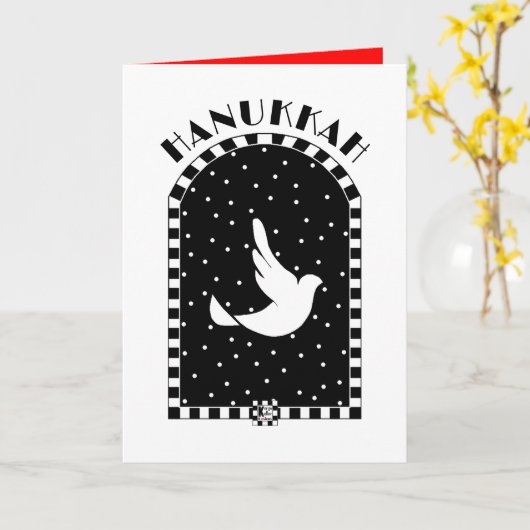 Hanukkah Blessings Kaart (Gele Bloem)