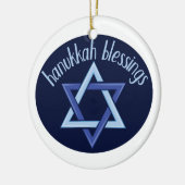 Hanukkah Blessings Keramisch Ornament (Links)