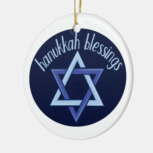 Hanukkah Blessings Keramisch Ornament (Links)