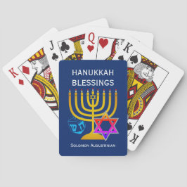 HANUKKAH BLESSINGS POKERKAARTEN