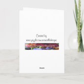 Hanukkah Blessings-White Dove / Davidster Feestdagen Kaart (Achterkant)