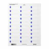 Hanukkah bloemendriehoek etiket (Full Sheet)