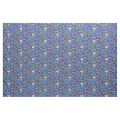 Hanukkah Blue Gold Menorah Star van David Pattern Stof (Yard (91,4 cm))