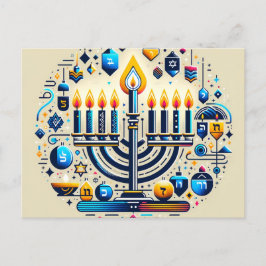 Hanukkah Briefkaart