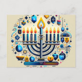 Hanukkah Briefkaart (Voorkant)