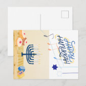 Hanukkah Briefkaart (Voorkant / Achterkant)