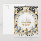 Hanukkah Briefkaart (Voorkant / Achterkant)