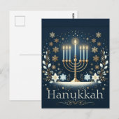 Hanukkah Briefkaart (Voorkant / Achterkant)