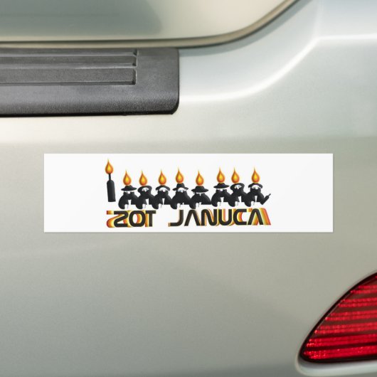 Hanukkah Bumpersticker (Op auto)
