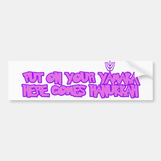 Hanukkah Bumpersticker (Voorkant)