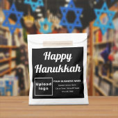Hanukkah Business Black Background Paper Bag Bedankzakje