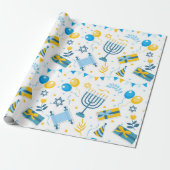 Hanukkah Cadeaupapier (Uitgerold)