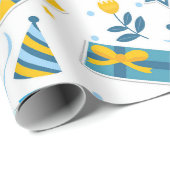 Hanukkah Cadeaupapier (Rol Hoek)