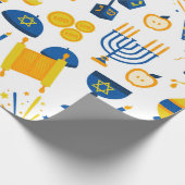 Hanukkah Cadeaupapier (Hoek)