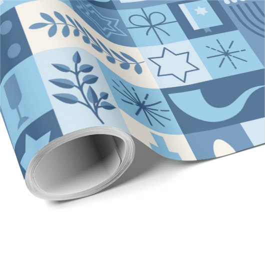 Hanukkah Cadeaupapier (Rol Hoek)