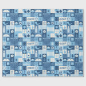 Hanukkah Cadeaupapier (Vlak)