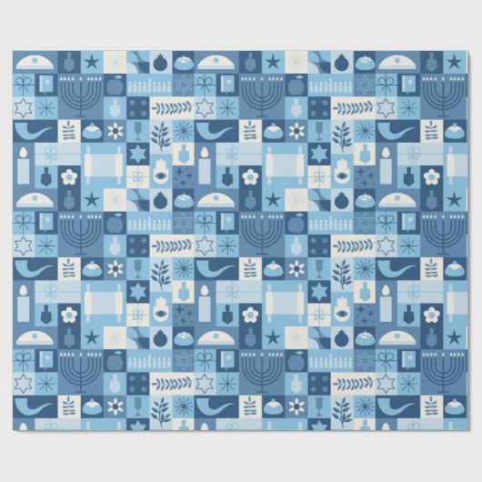 Hanukkah Cadeaupapier (Vlak)