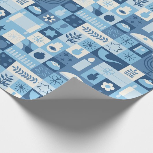 Hanukkah Cadeaupapier (Hoek)