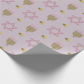 Hanukkah Cadeaupapier (Hoek)