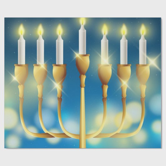Hanukkah Cadeaupapier (Vlak)