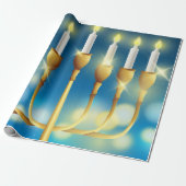 Hanukkah Cadeaupapier (Uitgerold)