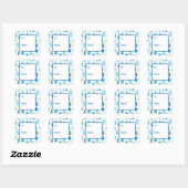Hanukkah Cadeaus Van Aan Vierkante Sticker (Vel)