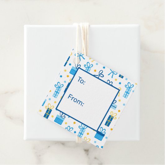 Hanukkah-Cadeaus van Bedankjes Labels (In situ)