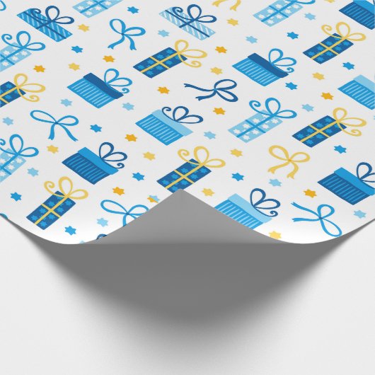 Hanukkah-Cadeaus Verpakkingspapier Cadeaupapier (Hoek)