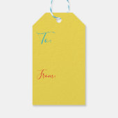 Hanukkah Cadeautags Hanukkah is Funukkah Cadeaulabel (Achterkant)