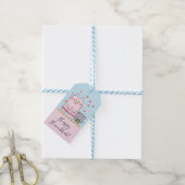 Hanukkah Cadeautags Kat en Muis Cadeaulabel (Met Touw)