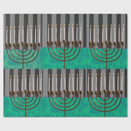 Hanukkah-cadeauverpakking Cadeaupapier (Vlak)