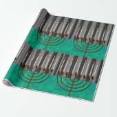 Hanukkah-cadeauverpakking Cadeaupapier (Uitgerold)